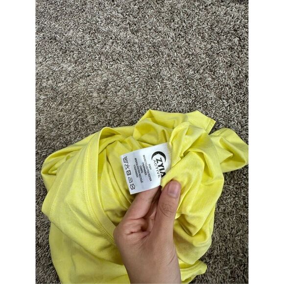 Zyia Active Lemon Laguna Downtime Romper RC Neon Drawstring Waistband Pockets L - Picture 5 of 12